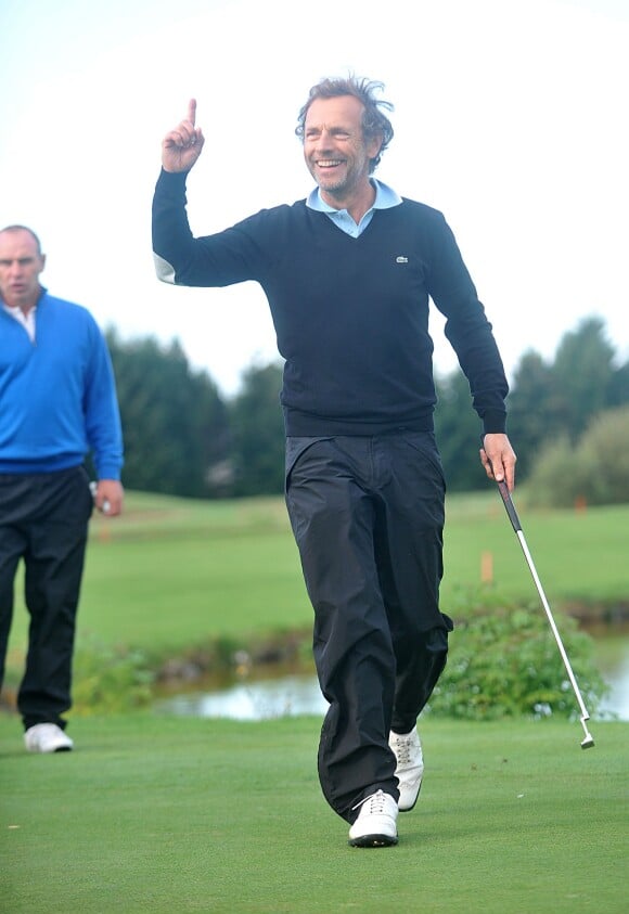 Stéphane Freiss lors de la 1ère édition du Tee Break gourmand au golf d'Etiolles dans l'Essonne le 7 octobre 2014