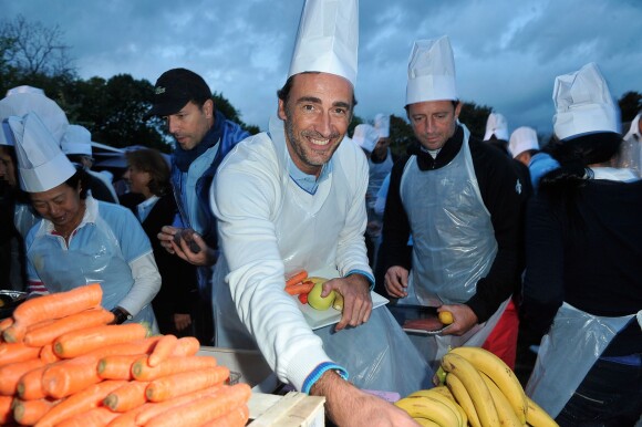 Arnaud Gidoin lors de la 1ère édition du Tee Break gourmand au golf d'Etiolles dans l'Essonne le 7 octobre 2014
