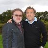 Philippe Faure-Brac et Stéphane Freiss lors de la 1ère édition du Tee Break gourmand au golf d'Etiolles dans l'Essonne le 7 octobre 2014