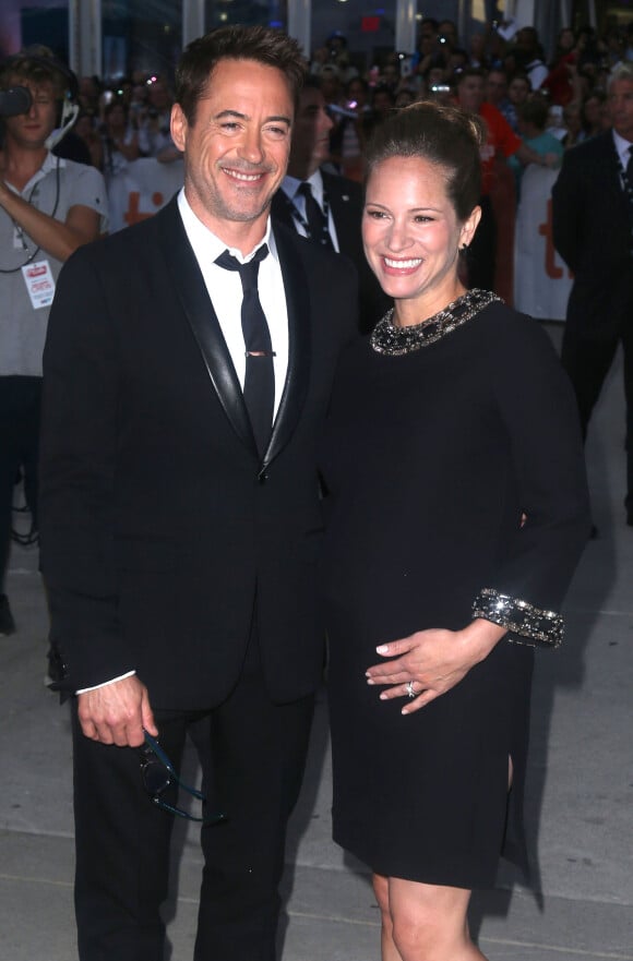 Robert Downey Jr., Susan Downey (enceinte) à la première du film "The Judge" au festival du film de Toronto à Toronto, le 4 septembre 2014