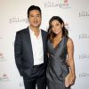 Mario Lopez et sa femme Courtney Mazza - Dîner de gala pour la fondation d'Eva Longoria au restaurant Beso à Los Angeles, le 9 octobre 2014.