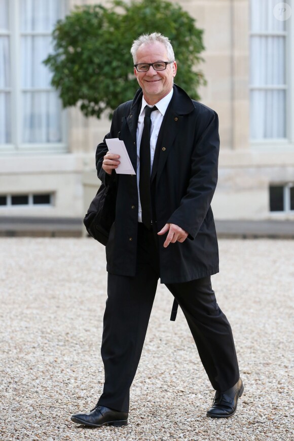 Thierry Frémaux - Cérémonie de remise des insignes de Grand Officier de la Légion d'honneur à Gilles Jacob par le président de la République au palais de l'Elysée le 9 octobre 2014.