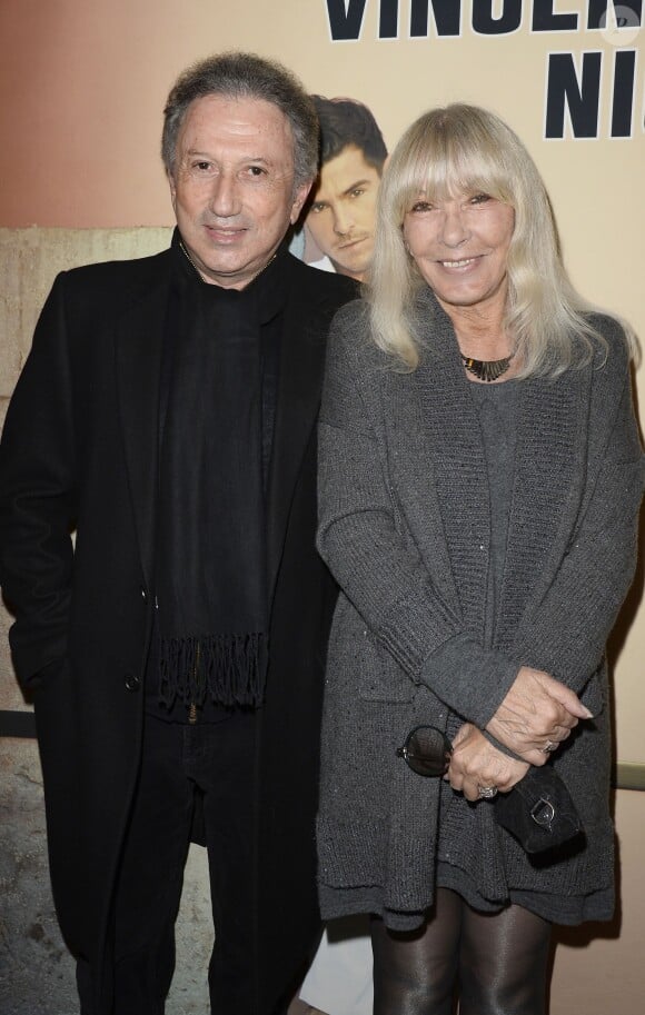 Michel Drucker et son épouse Dany Saval - People au concert de Vincent Niclo au Théâtre du Chatelet à Paris le 24 mai 2014.