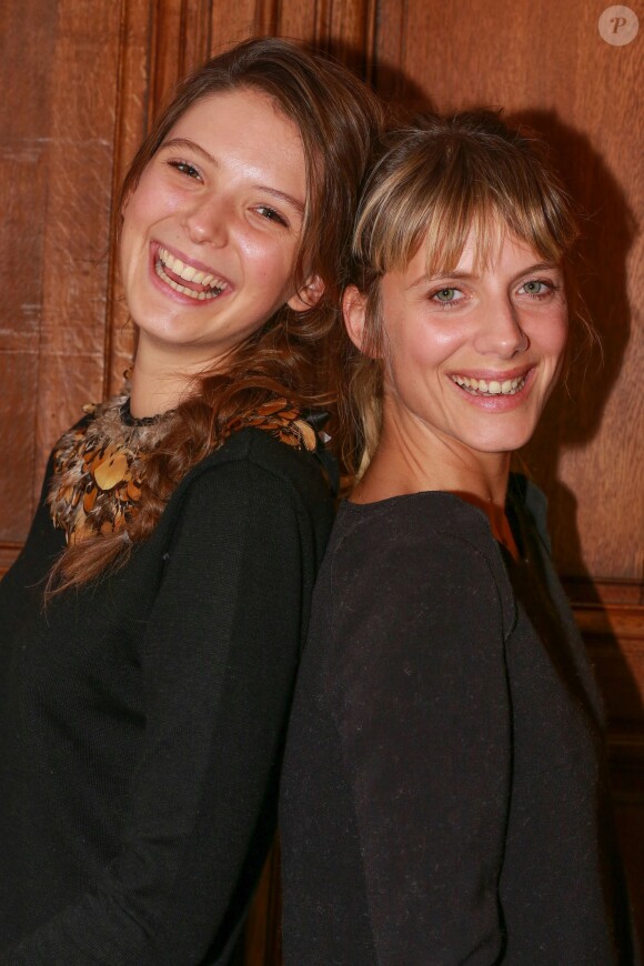 Joséphine Japy et Mélanie Laurent - Conférence de presse du film "Respire" à l'hôtel Hermitage Gantois de Lille le 7 octobre 2014