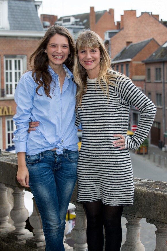 Mélanie Laurent et Joséphine Japy au photocall du film "Respire" lors de la 29e édition du FIFF (Festival international du film francophone), à Namur en Belgique le 6 octobre 2014