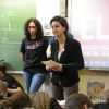 Najat Vallaud Belkacem - Lecture de la dictée ELA par la ministre de l'Education nationale, de l’Enseignement supérieur et de la Recherche, Najat Vallaud-Belkacem à l’école Ampère à Paris le 13 octobre 2014.
