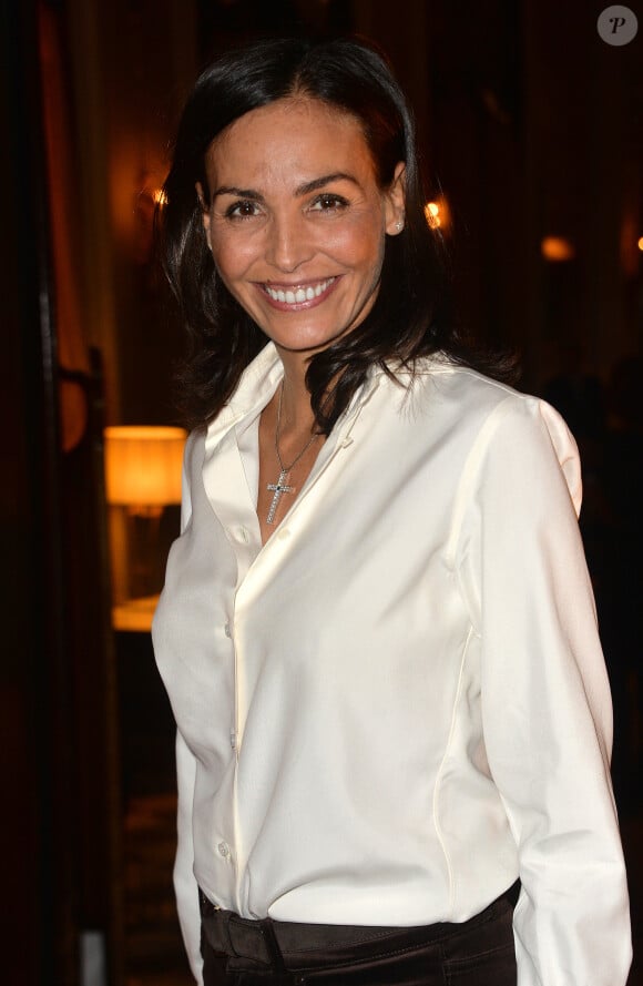 Inés Sastre - Cocktail de lancement du livre "Garde-Robes" de Nathalie Garçon à l'Hôtel Régina à Paris, le 13 octobre 2014.