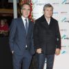 James Nesbitt et Tcheky Karyo sur le tapis rouge de la soirée du Mipcom à l'hôtel Martinez à Cannes, le 13 octobre 2014.