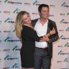 Chantelle Bisson et Yannick Bisson sur le tapis rouge de la soirée du Mipcom à l'hôtel Martinez à Cannes, le 13 octobre 2014.