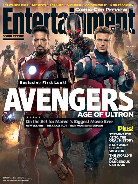 Couverture du magazine Entertainment Weekly, avec Avengers 2.