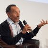 Pierre Rahbi, paysan, écrivain et penseur français, au centre de congrès Diagora-Labège à Toulouse, le 12 octobre 2014, à l’occasion d’un colloque organisé par l'association "Une place pour chacun"