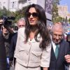 Amal Alamuddin Clooney, la femme du célèbre acteur, arrive au Musée de l'Acropole d'Athènes, le 15 octobre 2014.