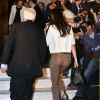 Amal Alamuddin Clooney, la femme du célèbre acteur, arrive au Musée de l'Acropole d'Athènes avec son équipe dans le but de conseiller le gouvernement sur le retour des marbres d'Elgin en Grèce, le 15 octobre 2014. 