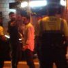 Le footballeur Gerard Piqué s'en prend à des policiers le 12 octobre 2014 à Barcelone