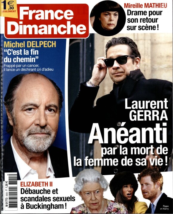 Magazine France Dimanche en kiosques le 17 octobre 2014.
