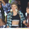 Fergie tourne son nouveau clip dans les rues de Los Angeles, le 19 octobre 2014.