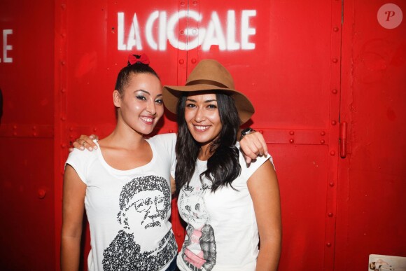 Hedia et Karima Charni lors du concert Abbé Road au profit de la fondation Abbé Pierre à la Cigale le 18 octobre 2014