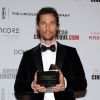 Matthew McConaughey lors du 28e American Cinematheque Award honorant Matthew McConaughey, au Beverly Hilton Hotel, Los Angeles, le 21 octobre 2014.