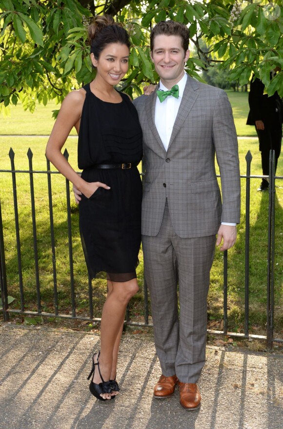 Matthew Morrison et sa petite amie Renee Puente à Londres, le 26 juin 2013.