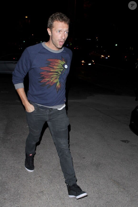Gwyneth Paltrow et Chris Martin sont allés dîner ensemble au restaurant Katsuya de Los Angeles, le 21 octobre 2014.