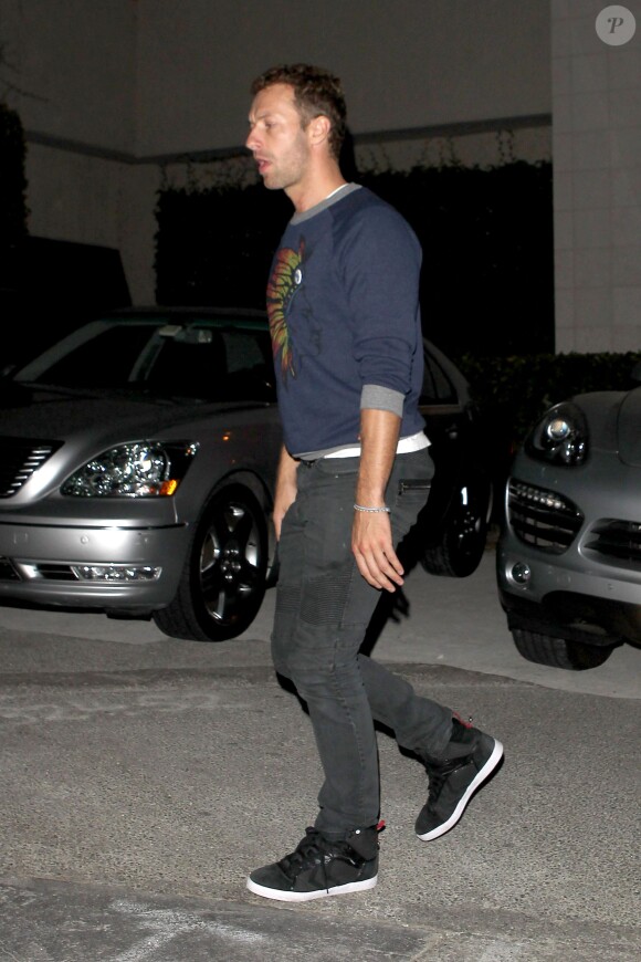 Gwyneth Paltrow et Chris Martin sont allés dîner ensemble au restaurant Katsuya de Los Angeles, le 21 octobre 2014.