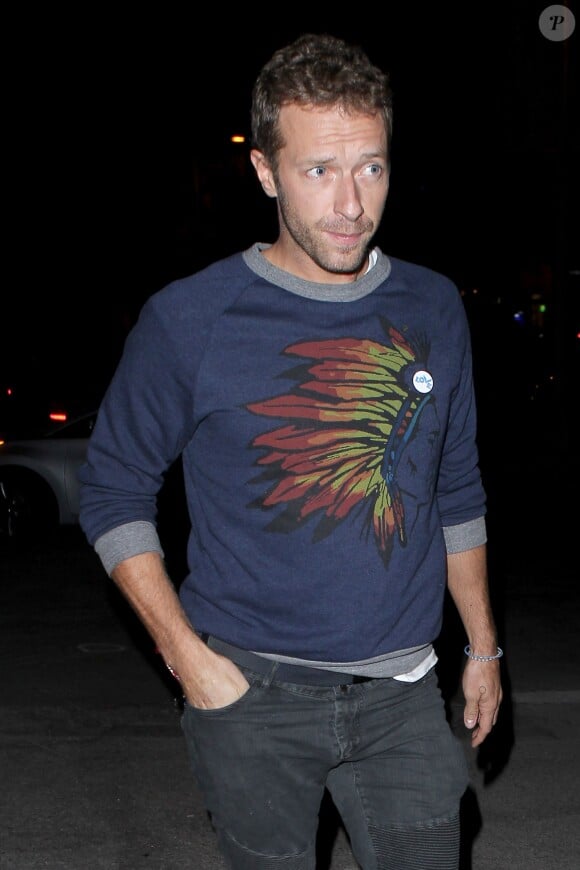 Gwyneth Paltrow et Chris Martin sont allés dîner ensemble au restaurant Katsuya de Los Angeles, le 21 octobre 2014.