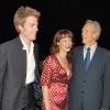 Kyle Eastwood, sa soeur Alison Eastwood et son père Clint Eastwood lors de l'avant-première du film Mémoires de nos pères à Los Angeles le 9 ocotbre 2006