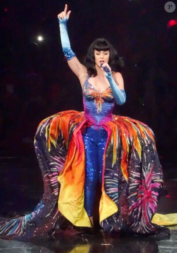 Katy Perry lors de son concert au MGM Grand Arena à Las Vegas, le 27 septembre 2014.