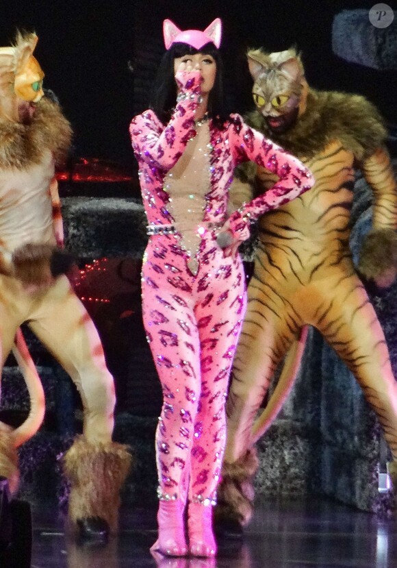 Katy Perry en concert au MGM Grand Arena à Las Vegas, le 27 septembre 2014.