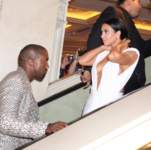 Kim Kardashian et Kanye West ont passé la soirée au TAO Nightclub à Las Vegas. Le 24 octobre 2014