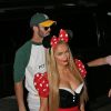 Paris Hilton arrive à la soirée d'Halloween de Casa Amigos à Beverly Hills le 24 octobre 2014