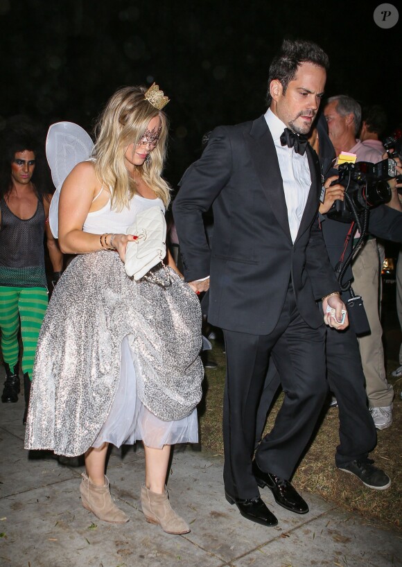 Hilary Duff looks like a fairy queen while arriving at a private residence for a Halloween party hosted by Casamigos Tequila's Mike Meldman and fashion guru Rachel Zalis. Los Angeles, CA, USA, on October 24, 2014. Photo by GSI/ABACAPRESS.COM25/10/2014 - Los Angeles