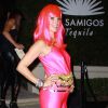 Molly Sims arrivant à la soirée Halloween organisée par la marque Casamigos Tequila à Los Angeles, le 24 octobre 2014.