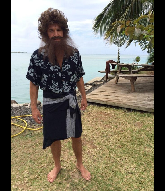 Benjamin Castaldi en Robinson Crusoe, le 19 octobre 2014.