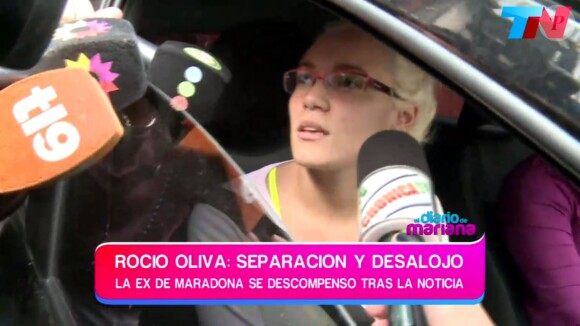Rocio Oliva à sa sortie de l'hôpital à Buenos Aires - mai 2014