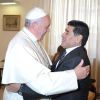 Le pape François et Diego Maradona au Vatican le 4 septembre 2014.