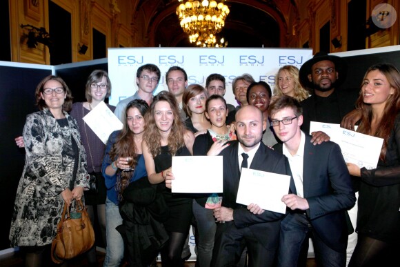 Exclusif - Les diplômés de l'ESJ - Remise des diplômes de l'Ecole Supérieure de Journalisme de Paris dans les salons de la mairie du 13e arrondissement de Paris, le 27 octobre 2014.