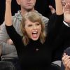 Karlie Kloss, Taylor Swift et Ben Stiller au Madison Square Garden à New York pour le match NBA New York Knicks - Chicago Bulls le 29 octobre 2014.