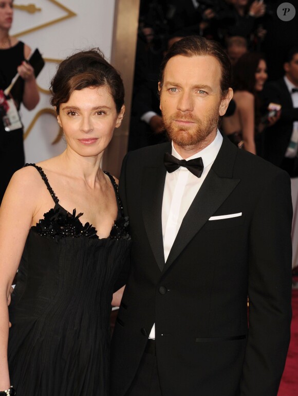 Ewan McGregor et son épouse Eve Mavrakis lors des Oscars 2014