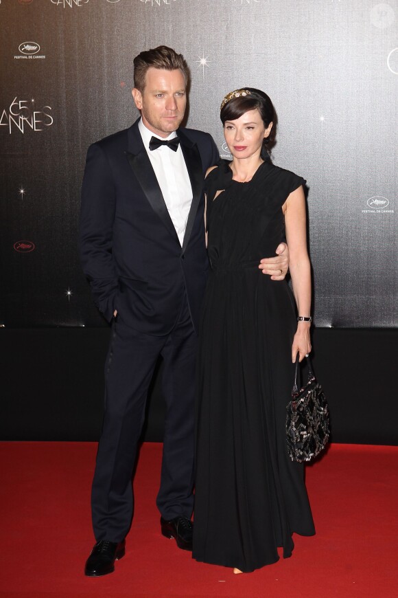 Ewan McGregor et son épouse Eve Mavrakis lors du dîner d'ouverture du Festival de Cannes 2012
