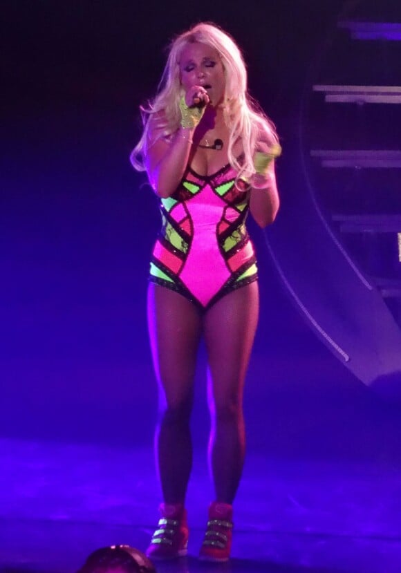 Britney Spears lors de son show "Britney: Piece Of Me" au Planet Hollywood Casino Resort à Las Vegas, le 16 août 2014. 