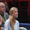 Ester Satorova, la compagne de Tomas Berdych lors de la demi-finale de son homme, au BNP Paribas Masters au Palais Omnisport de Paris Bercy, à Paris le 1er novembre 2014