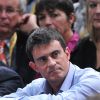 Manuel Valls, le premier ministre lors de la demi-finale qui oppose Tomas Berdych à Milos Raonic lors du 7ème jour du tournoi de tennis BNP Paribas Masters au Palais Omnisport de Bercy, à Paris le 1 novembre 2014.