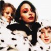Nicole Richie et ses enfants Harlow et Sparrow déguisés en dalmatiens pour Halloween 2014