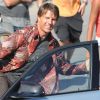Exclusif - Tom Cruise tourne une scène du film "Mission Impossible 5" à Rabat au Maroc le 25 septembre 2014.