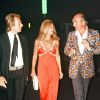 Richard Chanfray, Dalida et Eddie Barclay à Saint-Tropez en juillet 1974. 