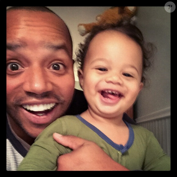 Donald Faison et son fils Rocco. Photo Instagram, 2014.