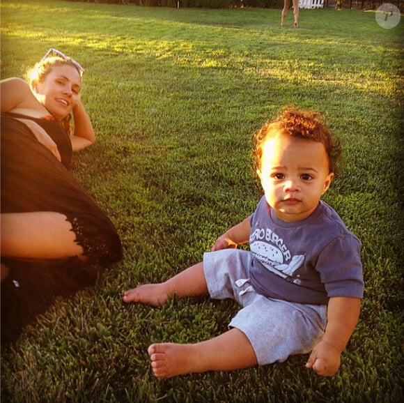 CaCee Cobb et son fils Rocco, pris en photo par Donald Faison. Photo Instagram, 2014.
