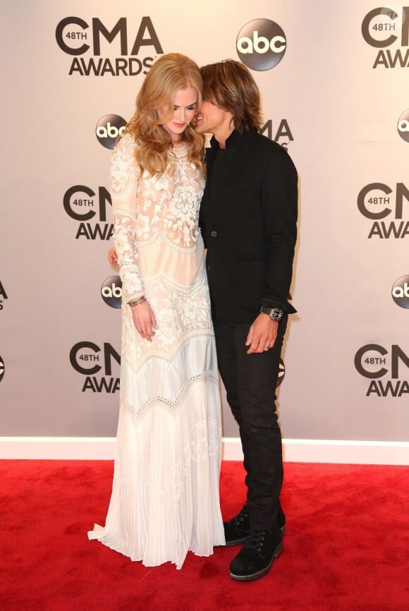 Nicole Kidman et Keith Urban lors de la cérémonie des CMA Awards à Nashville, le 5 novembre 2006.