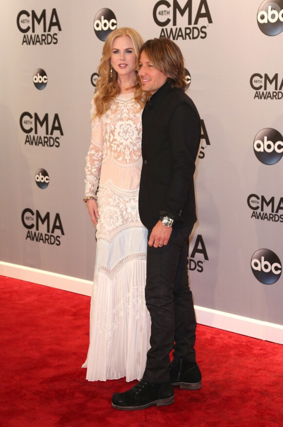 Nicole Kidman et Keith Urban lors de la cérémonie des CMA Awards à Nashville, le 5 novembre 2006.
